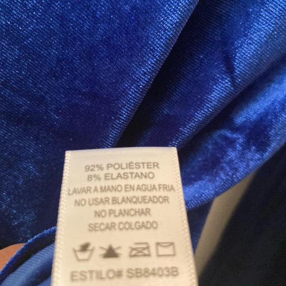 Velour Blue Top - Picture 5 of 8